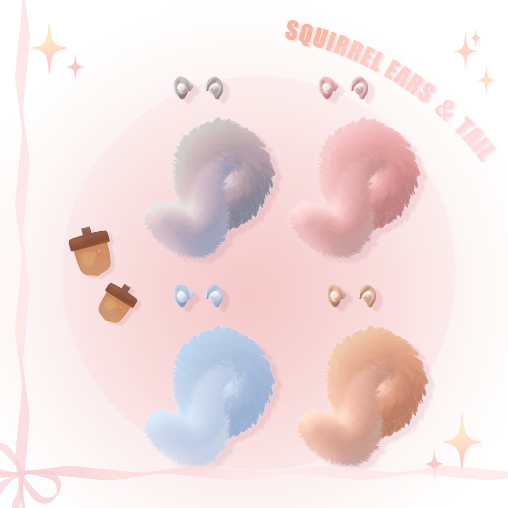 ‧₊⁺ Squirrel Ears & Tail ‧₊⁺