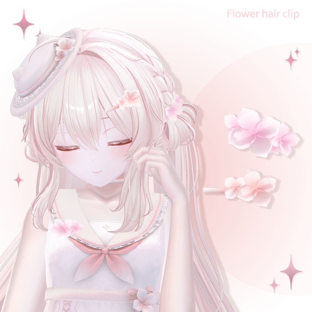 「 ‧₊⁺ 無料 ‧₊⁺」Flower hair clip