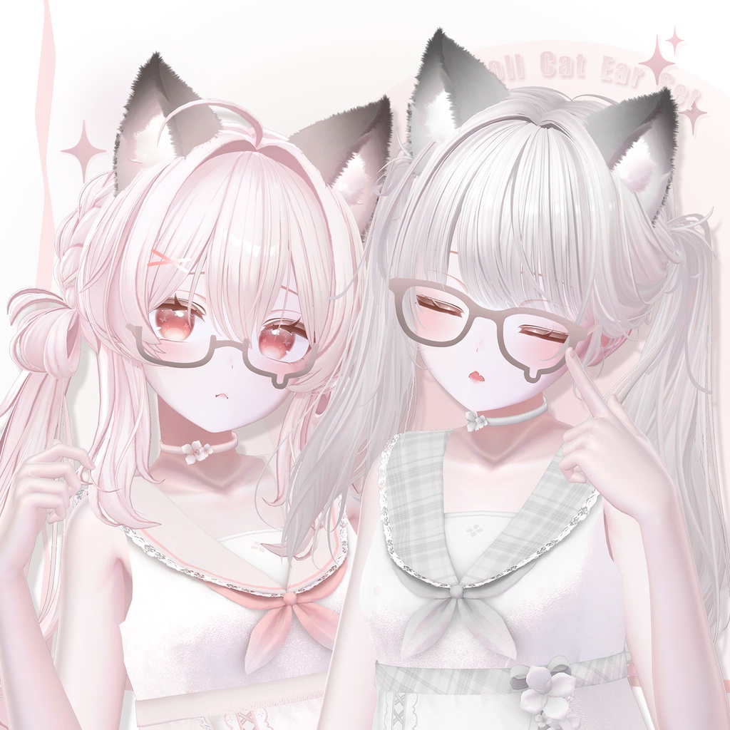 ‧₊⁺ Ragdoll Cat Ear Set‧₊⁺