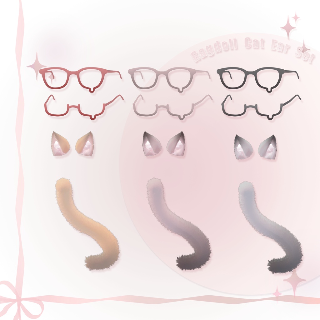 ‧₊⁺ Ragdoll Cat Ear Set‧₊⁺