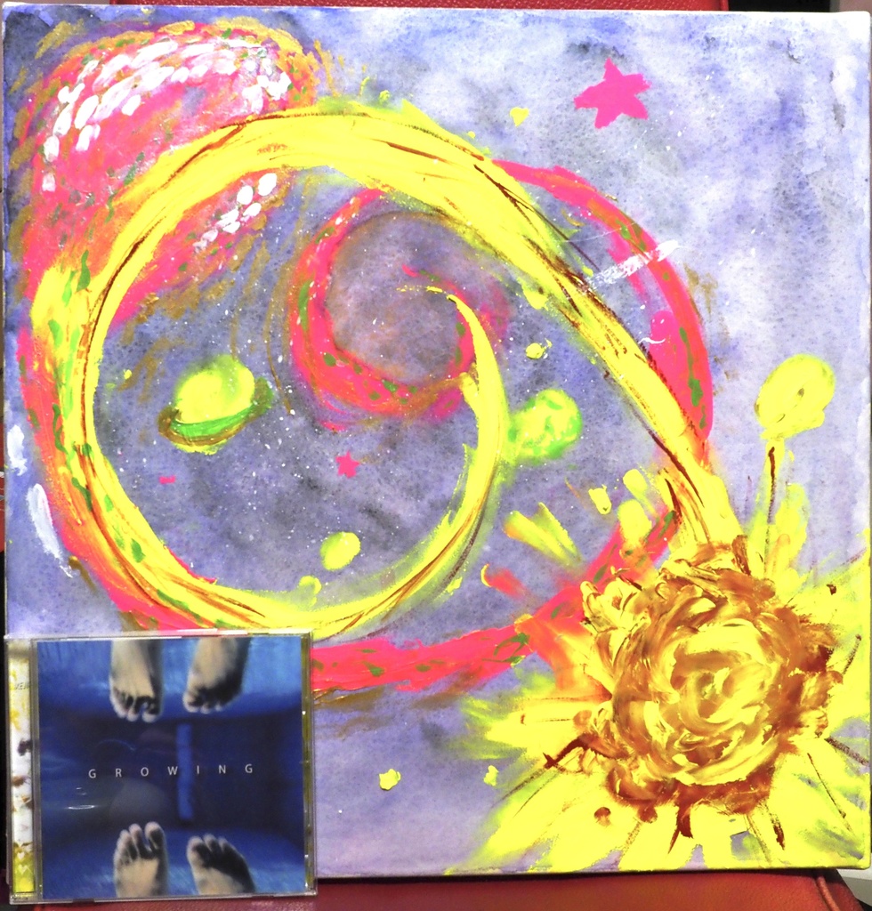 コンピレーションアルバム「growing」+アートワーク原画「loop to future」