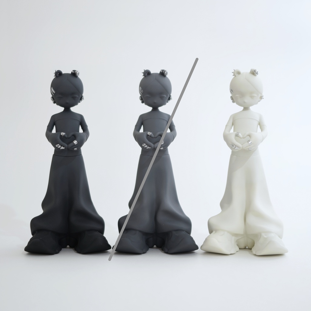 LOVE BEAR Pierce(塗装済み完成品モノクロVER)