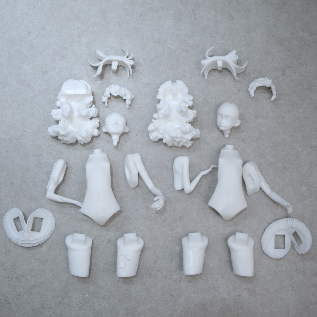 CRUSH GIRL 02 - Cake bodies(未加工キット)