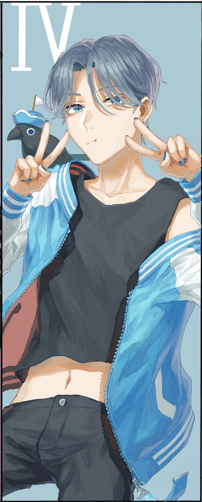 ノアくん(カラスと一緒)