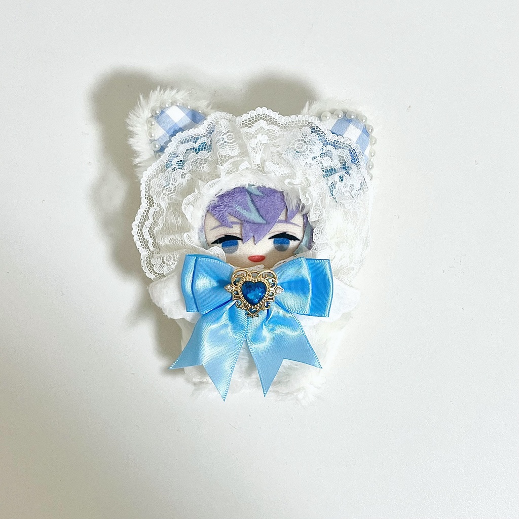 10cmぬい服 天使ねこさんの着ぐるみ