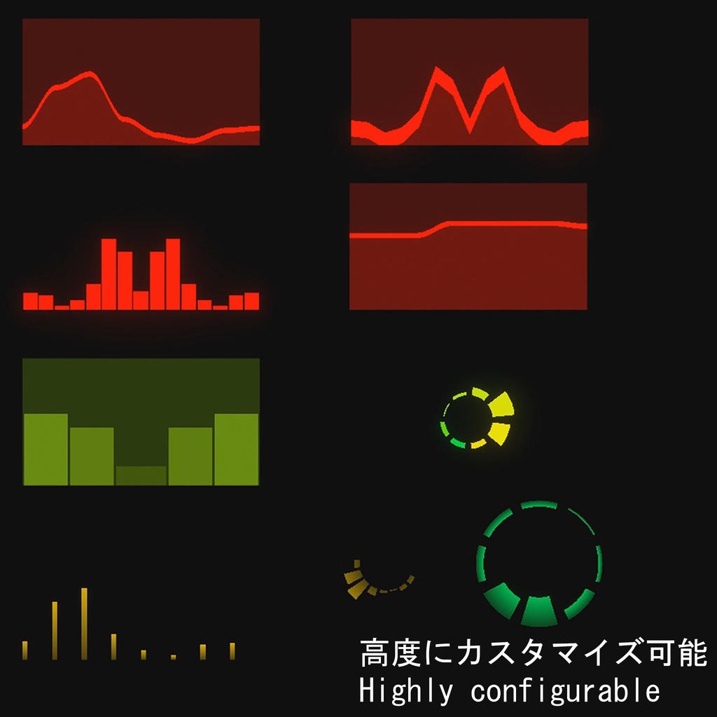 リアルタイムOSCサウンド&ハート&ボイスビジュアライザー / OSC Audio Visualizer