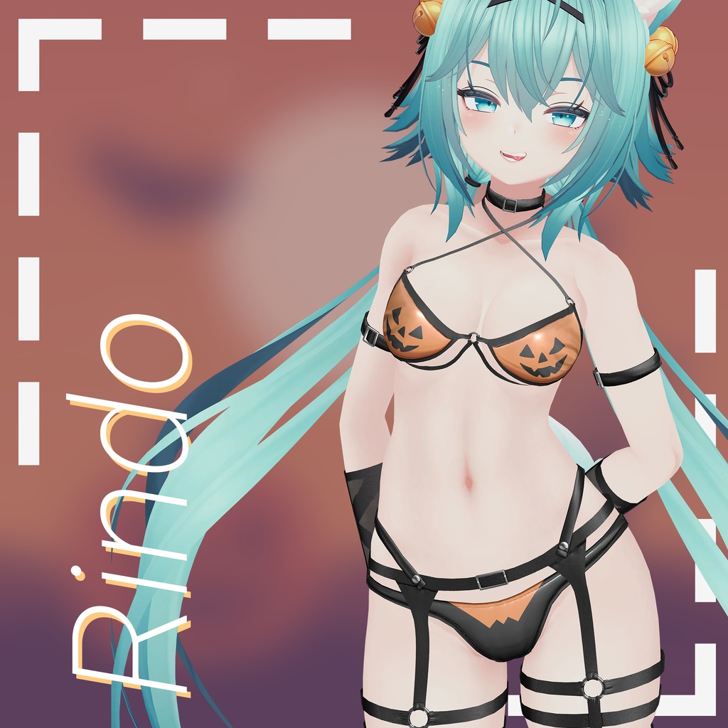 【RINDO更新】【14アバター対応】 🎃ジャック・オー・チャーム (Jack-O'-Charm) ビキニセット