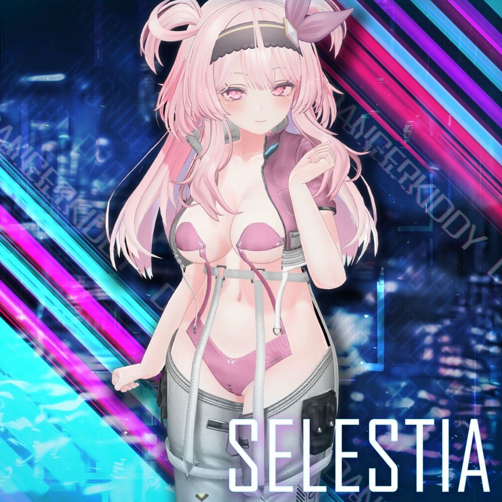 【24アバター対応】 ⚡️MIDNIGHT PROTOCOL + Shinano Cyberware Body Texture