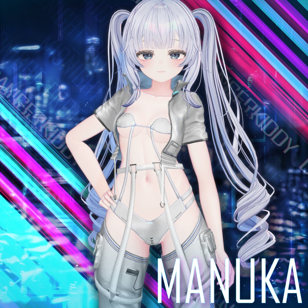 【24アバター対応】 ⚡️MIDNIGHT PROTOCOL + Shinano Cyberware Body Texture