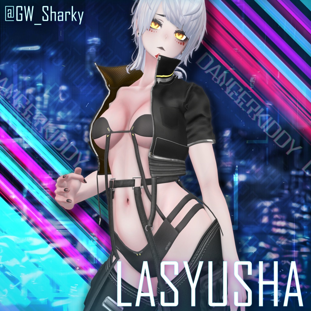 【24アバター対応】 ⚡️MIDNIGHT PROTOCOL + Shinano Cyberware Body Texture