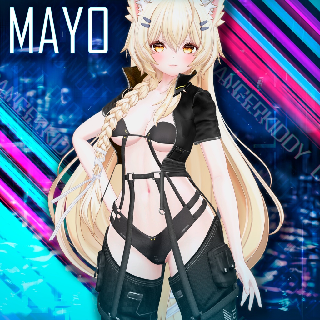 【🔥MAYO UPD 】 【25アバター対応】 ⚡️MIDNIGHT PROTOCOL + Shinano Cyberware Body Texture
