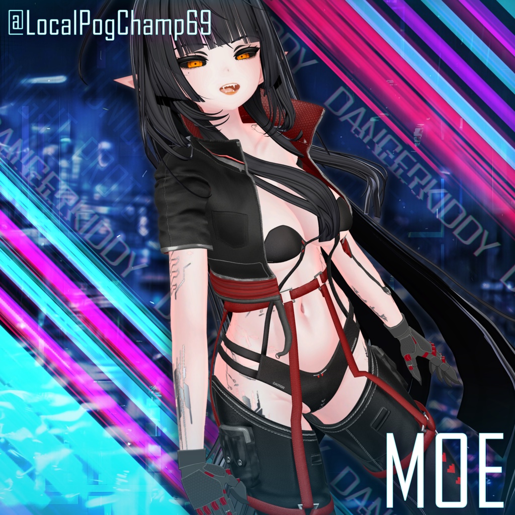 【24アバター対応】 ⚡️MIDNIGHT PROTOCOL + Shinano Cyberware Body Texture