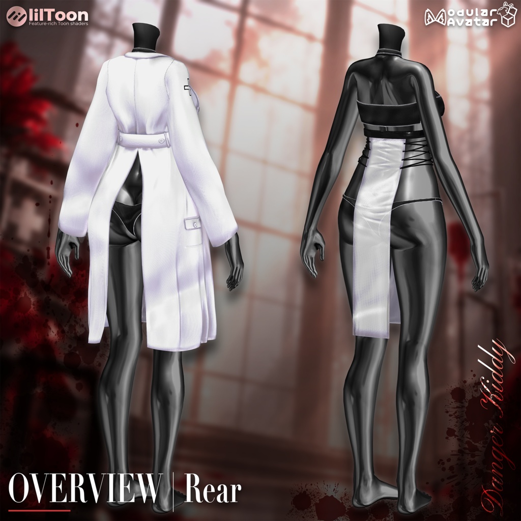 【🔥SALE】 【25 アバター対応】 🩸Bloody Nurse + Bloody Body Texture