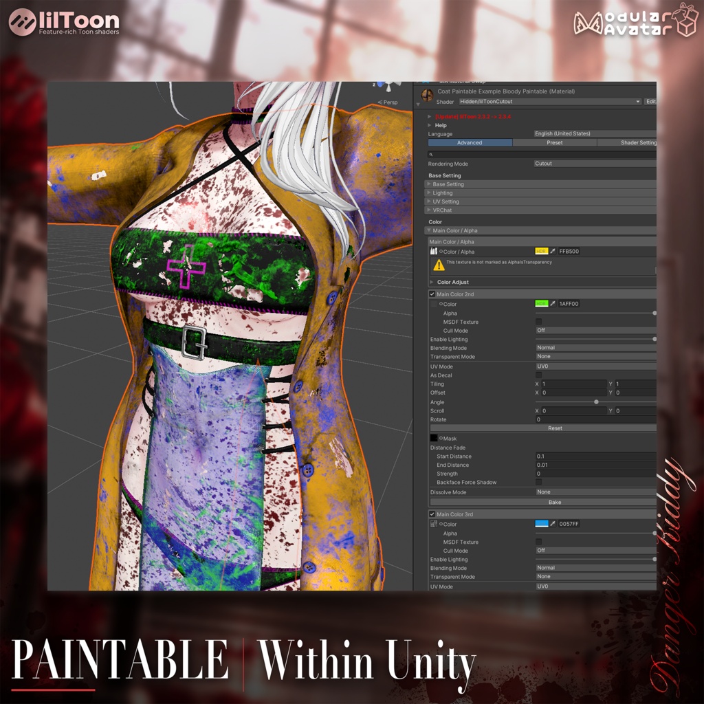 【🔥SALE】 【25 アバター対応】 🩸Bloody Nurse + Bloody Body Texture