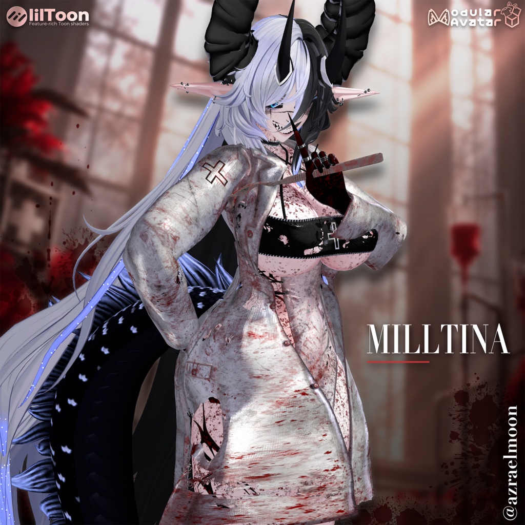 【🔥SALE】 【25 アバター対応】 🩸Bloody Nurse + Bloody Body Texture