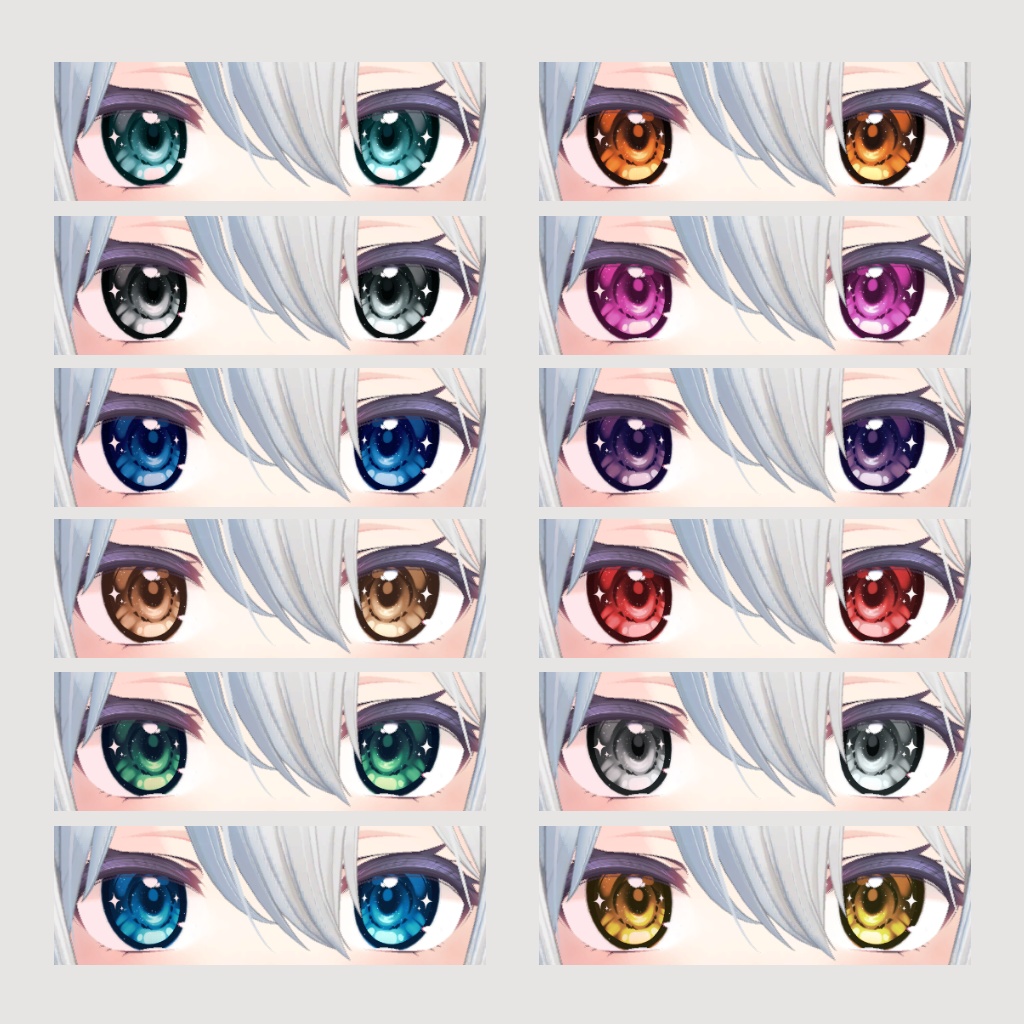 《無料版有り》Kirakira Eye Texture Package【桔梗(Kikyo)対応】
