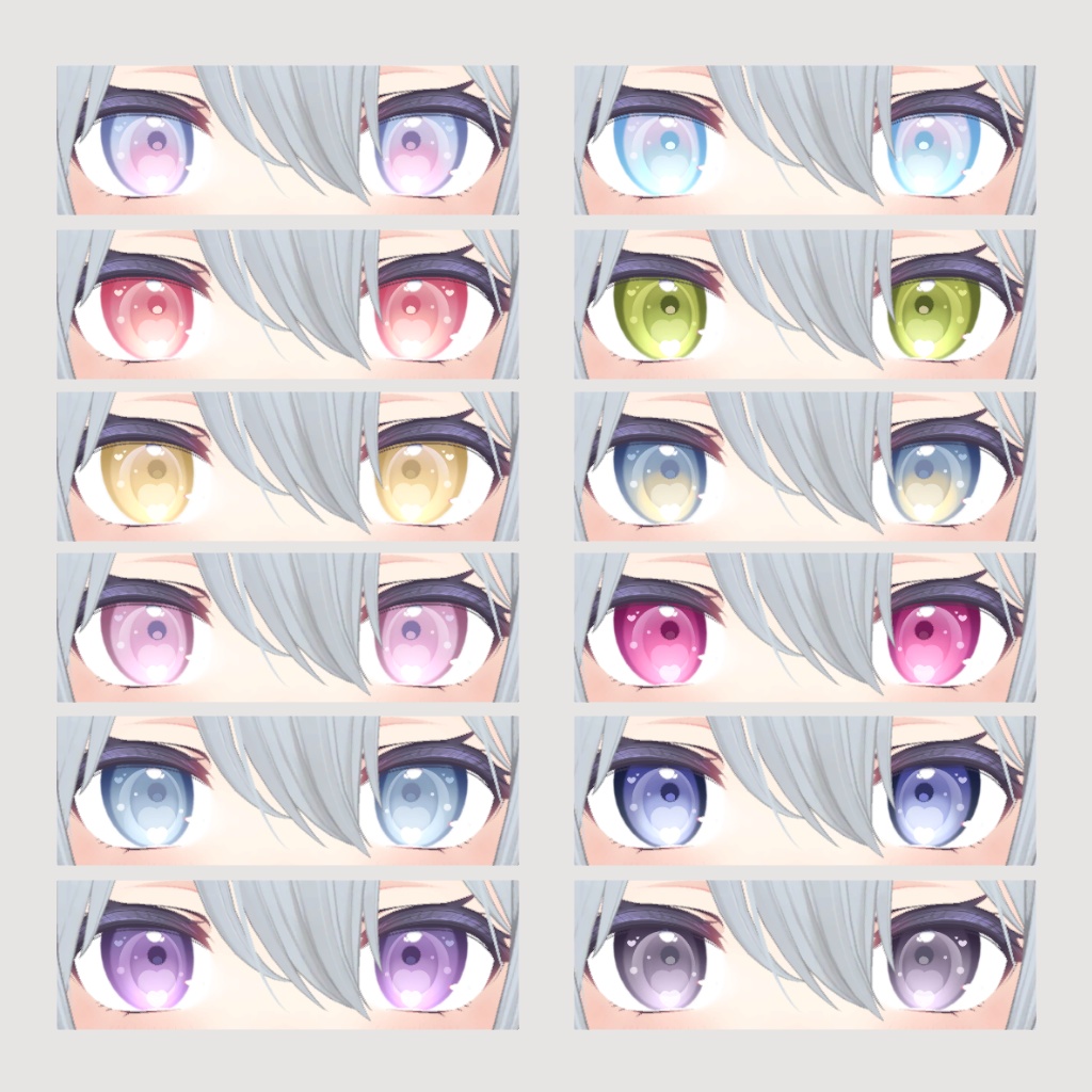 《無料版有り》ಇYumekawa♡Eye Texture Packageಇ【桔梗(Kikyo)対応】
