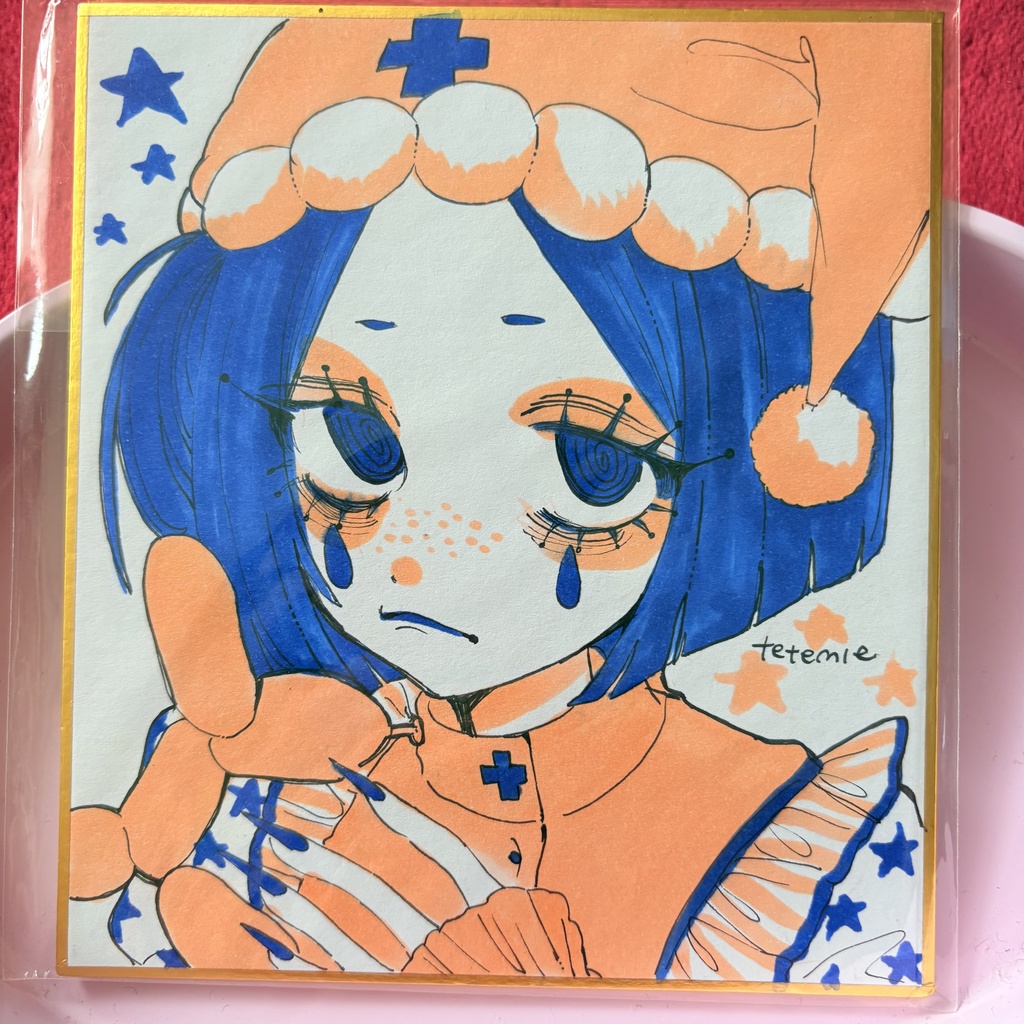 ててみ~ミニ色紙原画