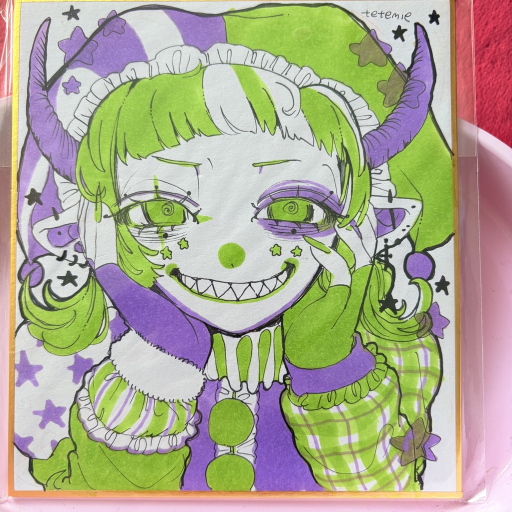 ててみ~ミニ色紙原画