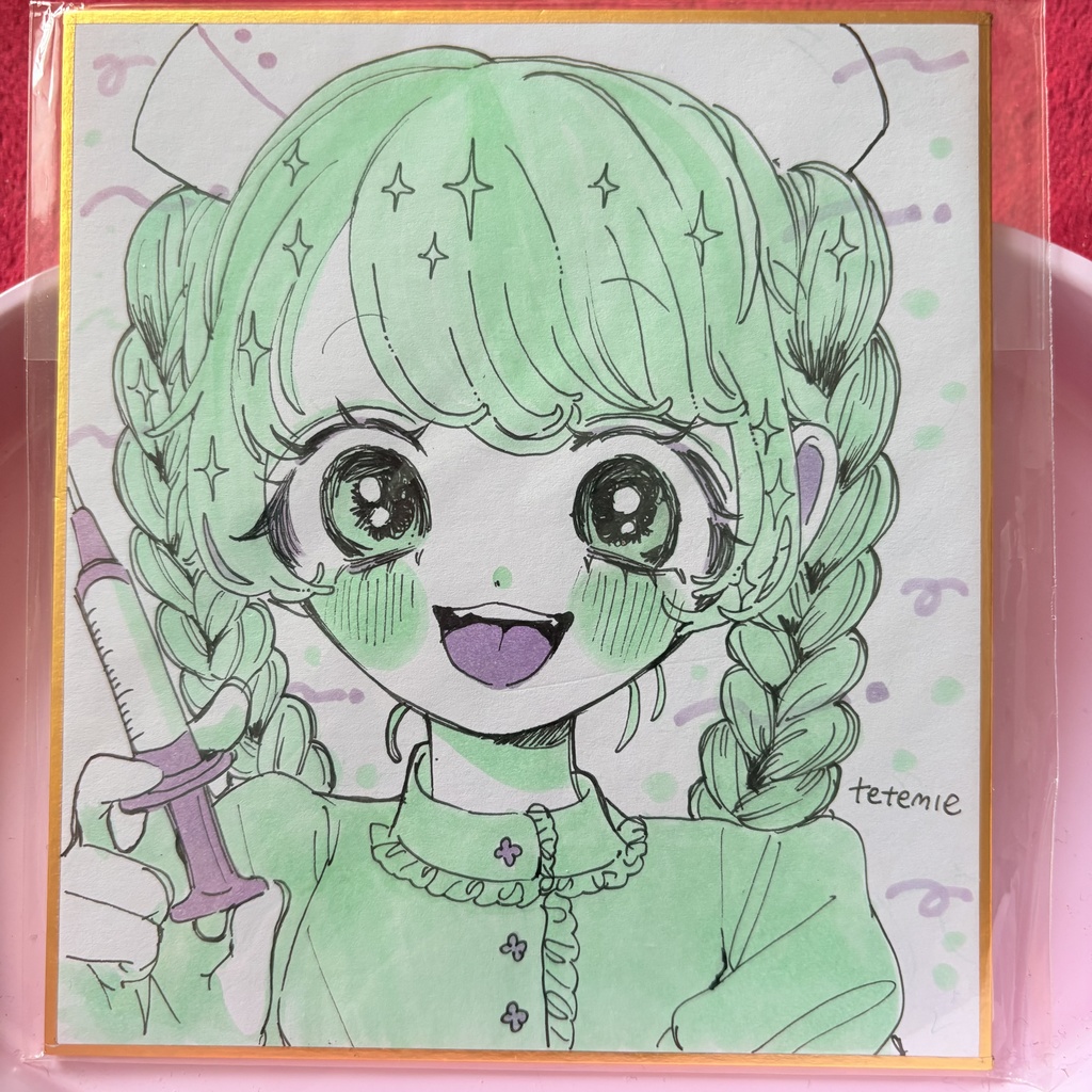 ててみ~ミニ色紙原画