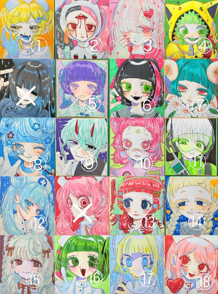 tetemie Characters ใใ่ฒ็ด