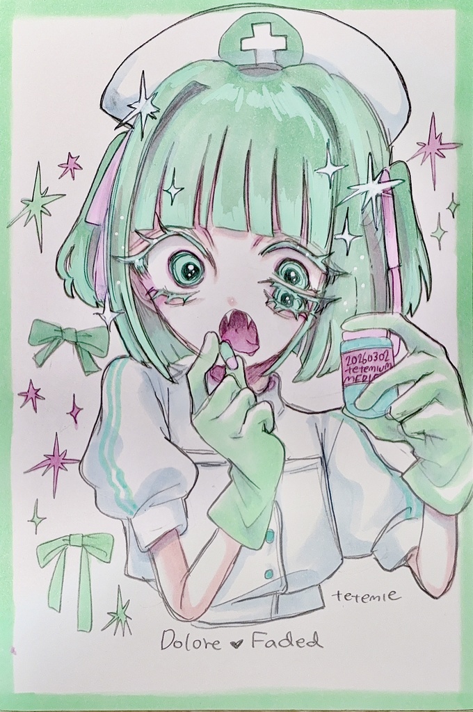 ドローレ イラスト原画ポストカード