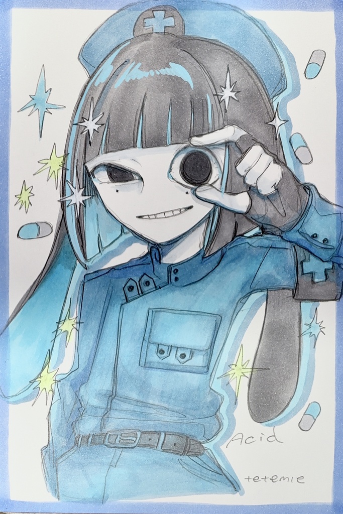 アシッドくん イラスト原画ポストカード