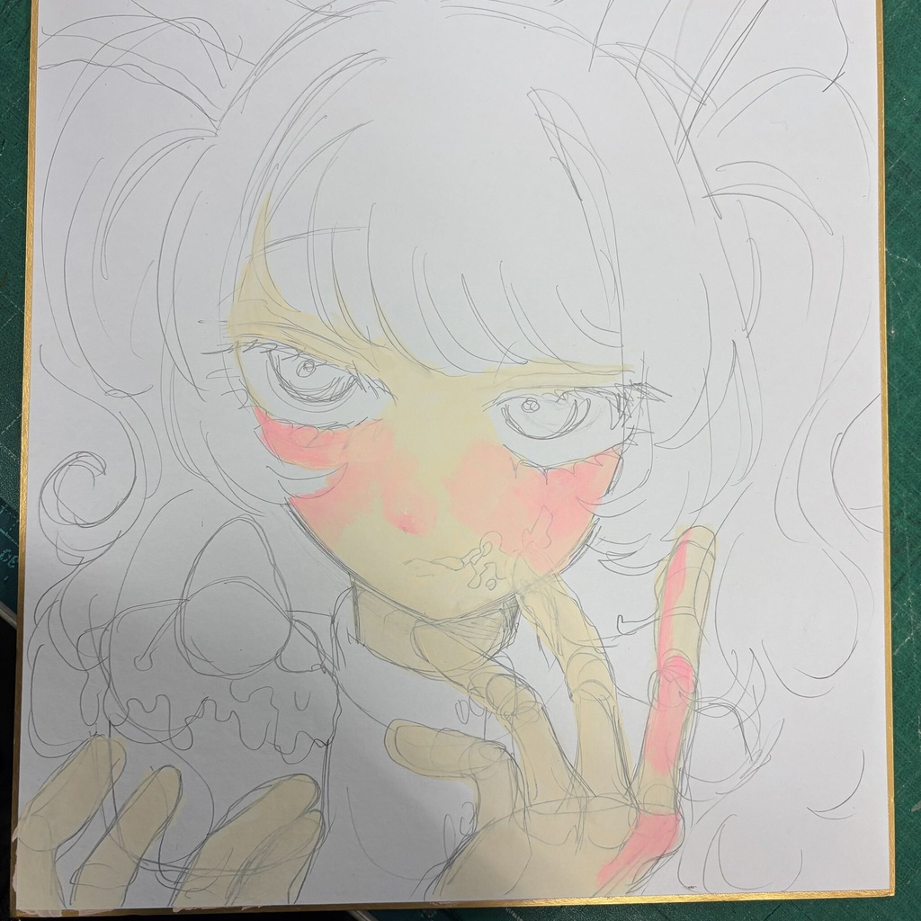 Melty アクリル絵の具 色紙原画