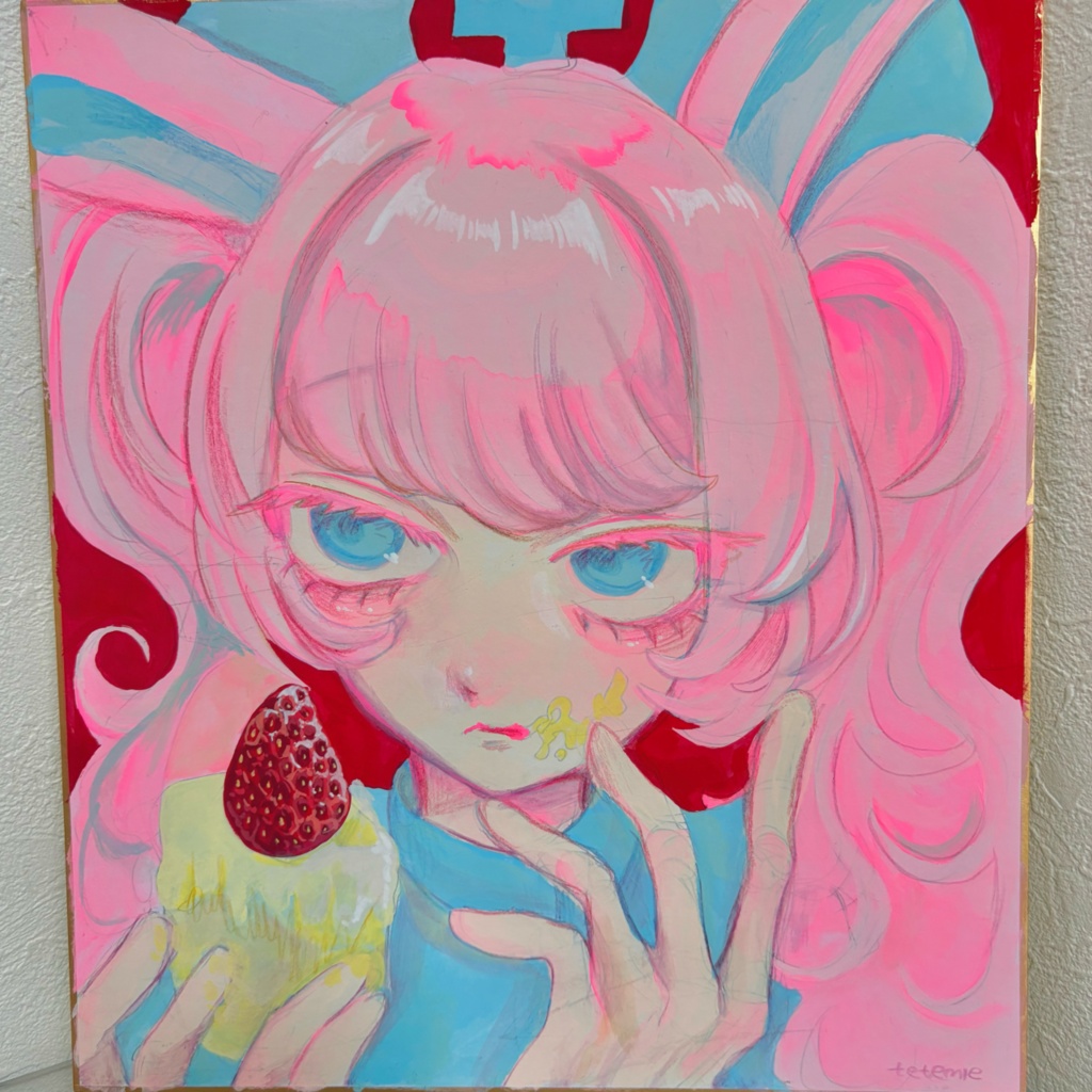 Melty アクリル絵の具 色紙原画