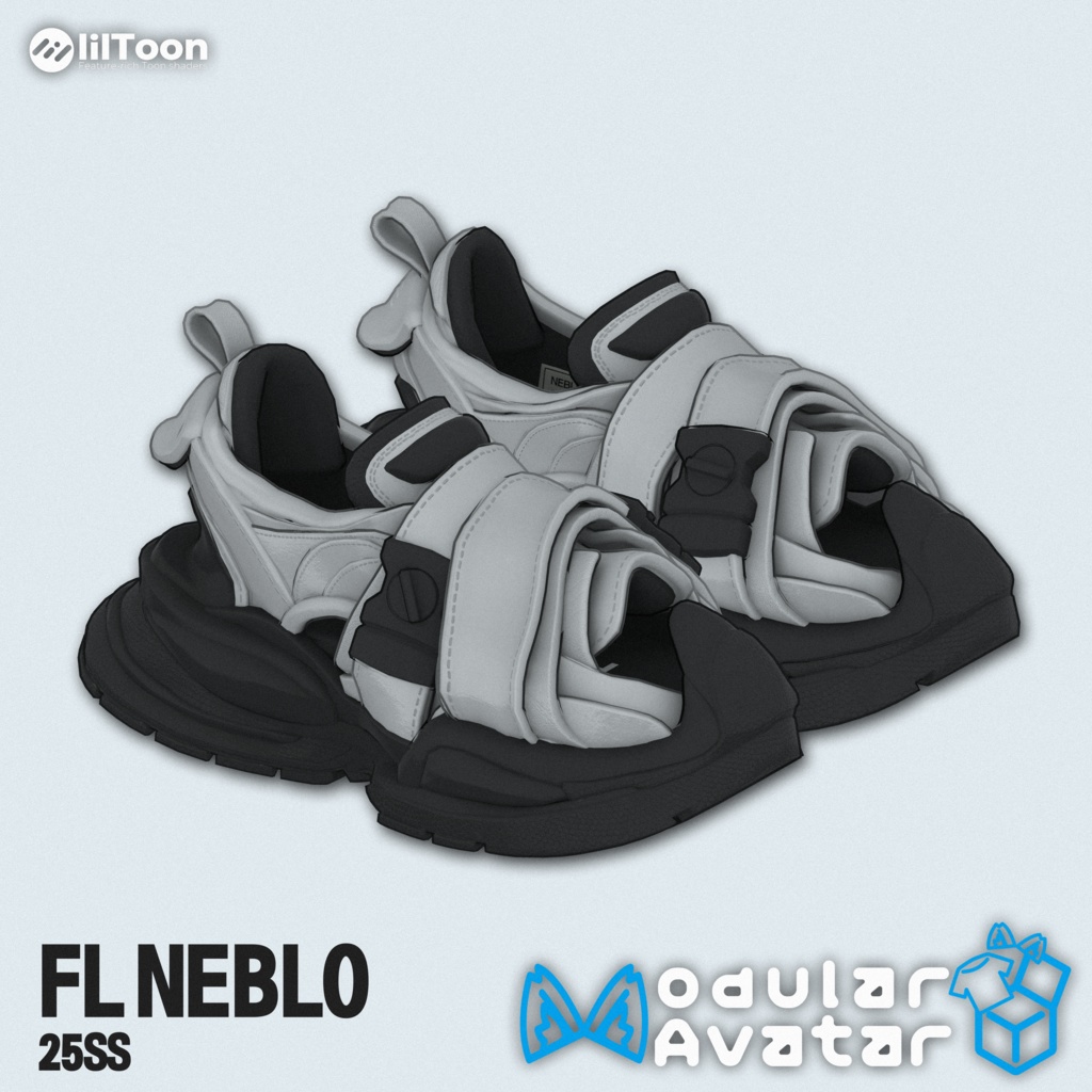 [VRChat想定] FL NEBLO サンダル