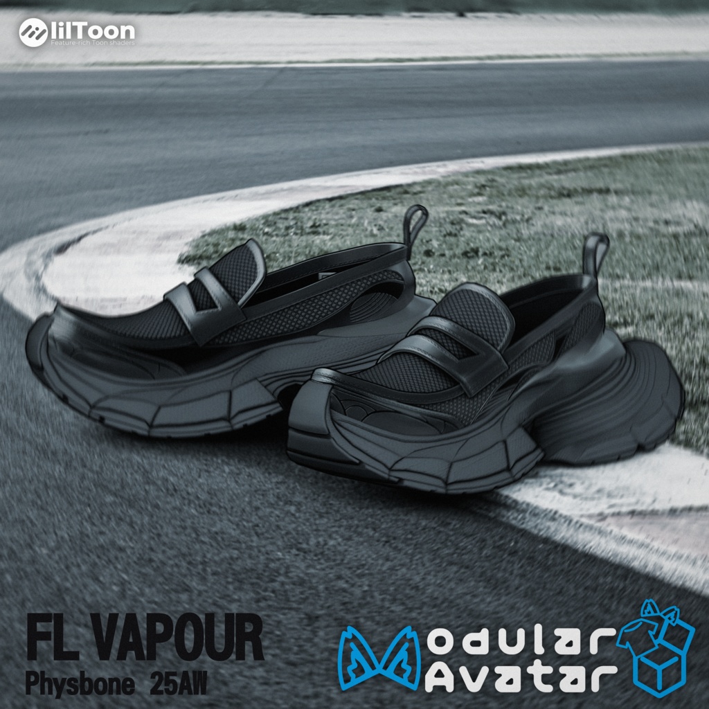 [VRChat想定] FL VAPOUR スニーカー