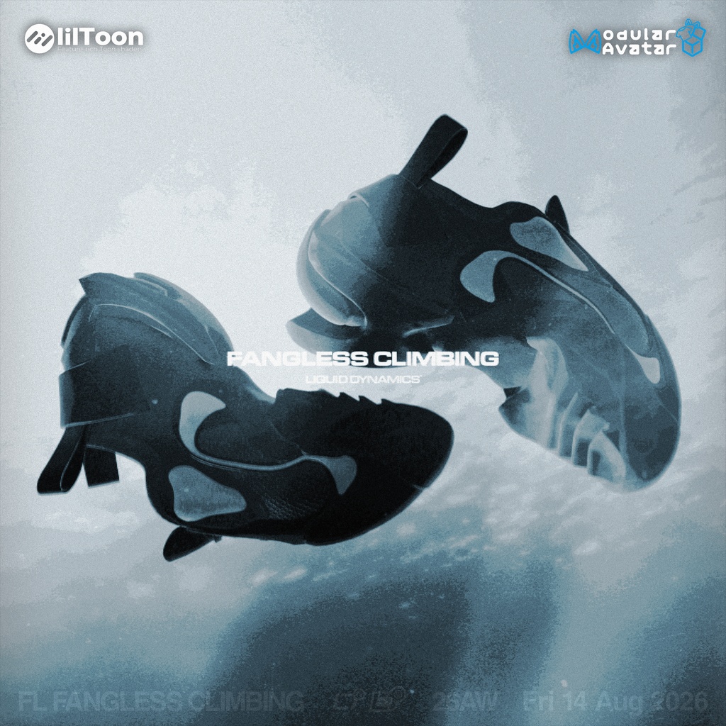 [VRChat想定] FL LIQUID DYNAMICS FANGLESS クライミング スニーカー