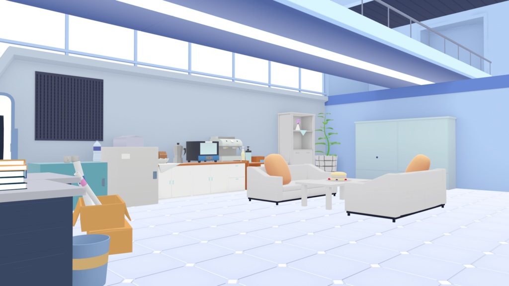 【無料】シャーレオフィス 【漫画用3D】