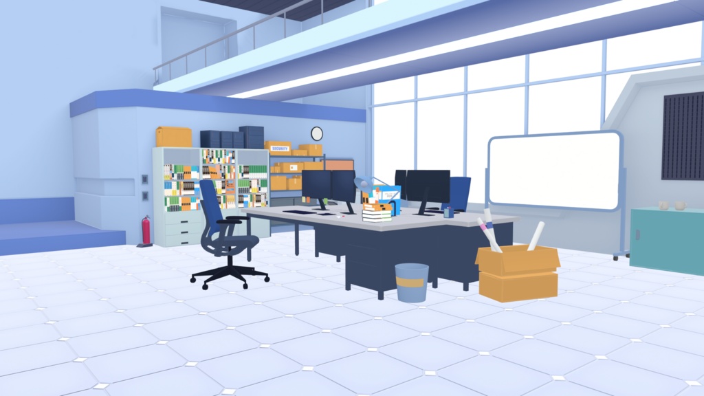 【無料】シャーレオフィス 【漫画用3D】