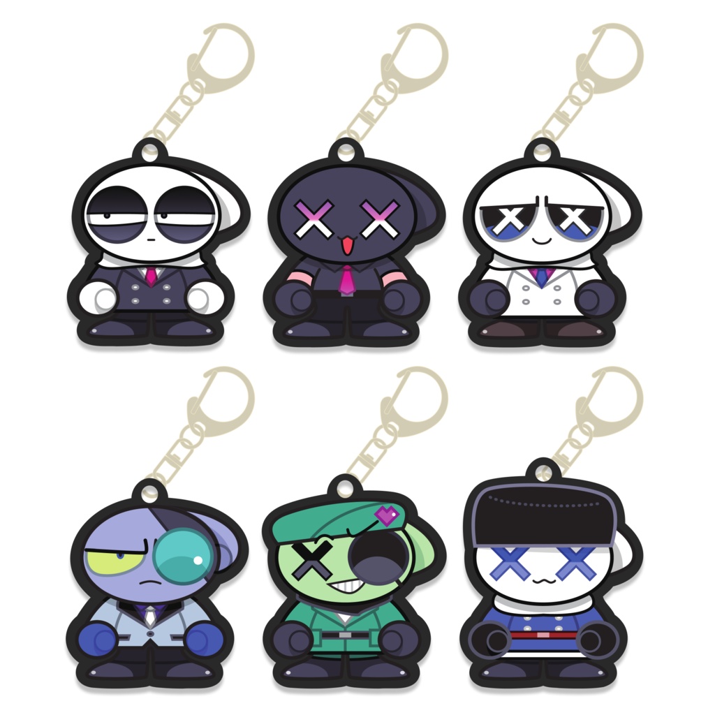 アクリルキーホルダー【Black】