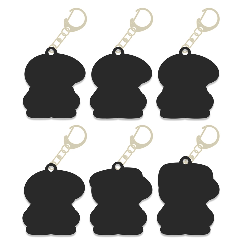 アクリルキーホルダー【Black】