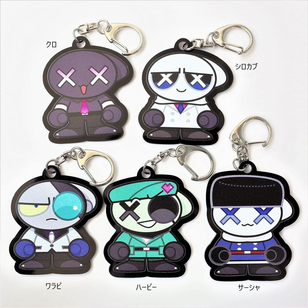 アクリルキーホルダー【Black】