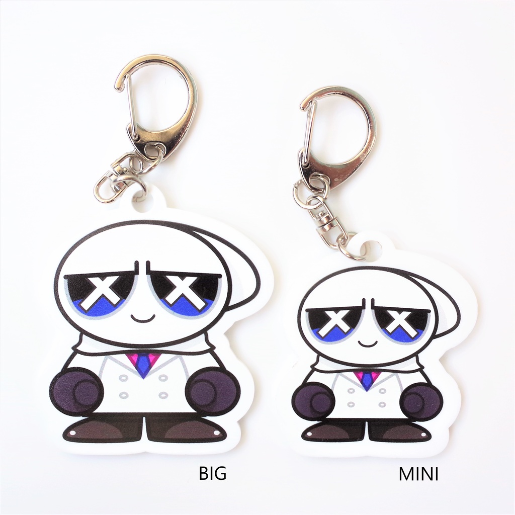 アクリルキーホルダー【White】