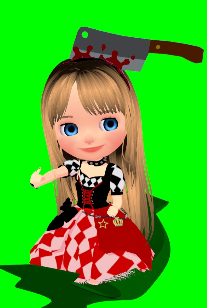 【10/31まで無料】中華包丁カチューシャ|おもちゃ風・血のり付き【VRChat・WARUDO・XWear対応】