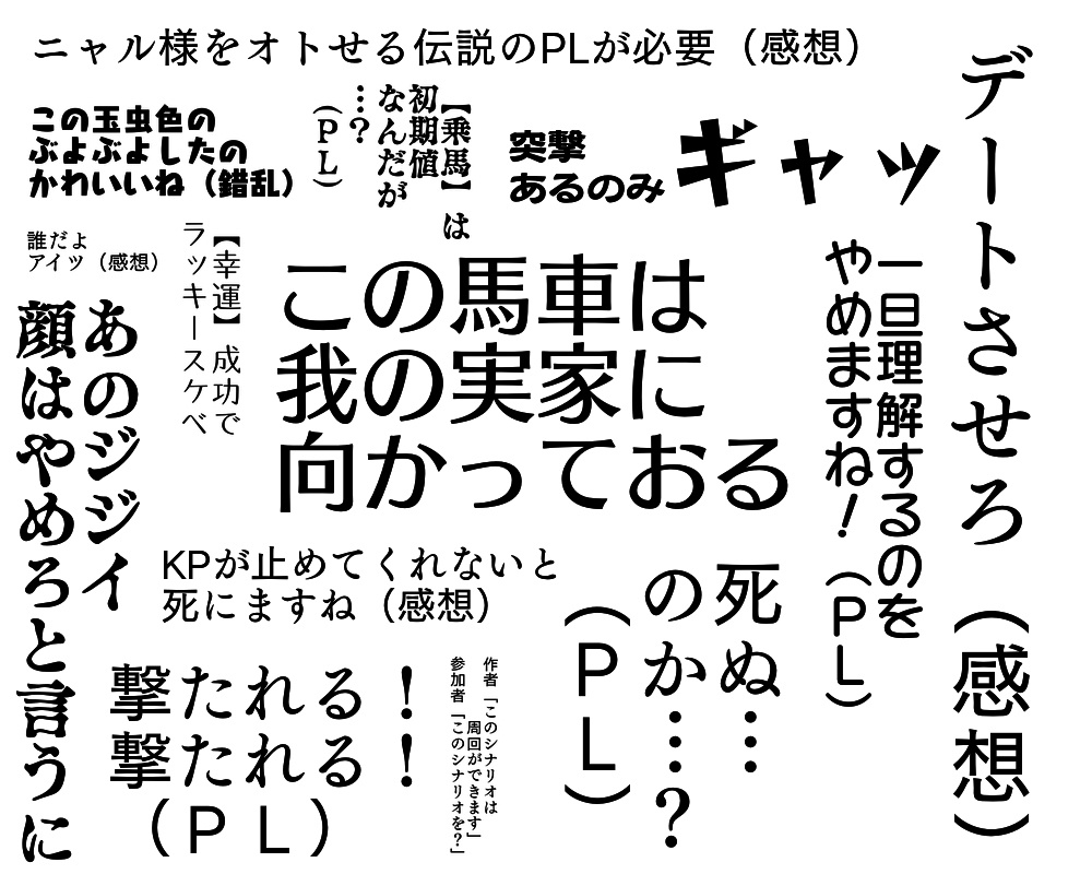 CoCソロシナリオ『ニャルラトホテプとデートする』