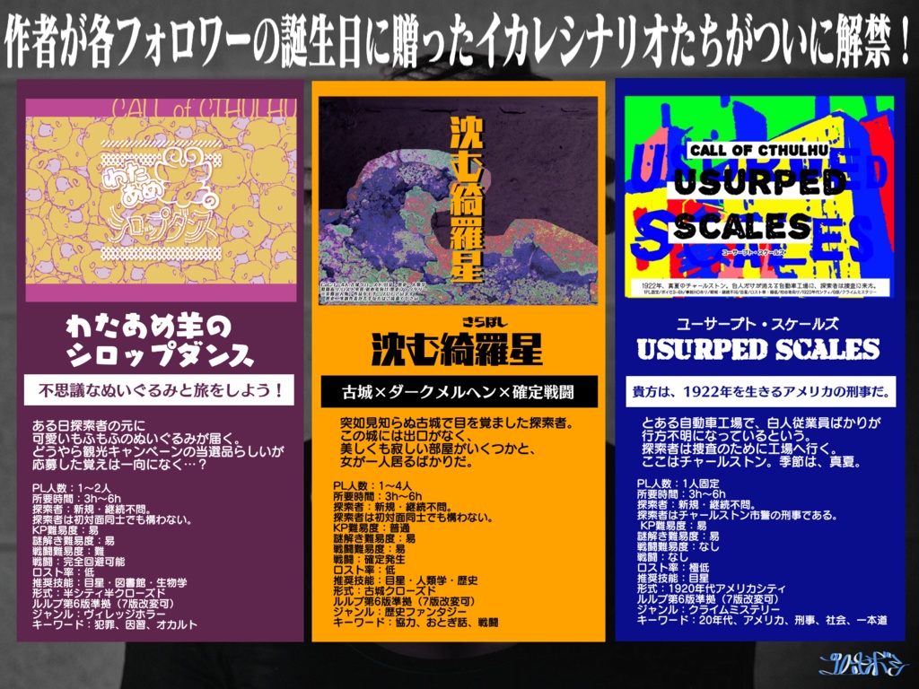 CoCシナリオ集『狂人集』