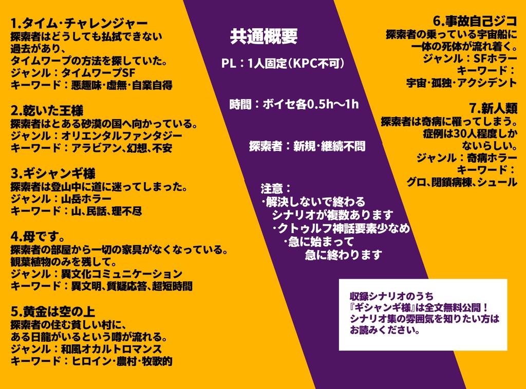 CoCシナリオ集『正体不明の隣人たち』【7本収録】SPLL:E187207