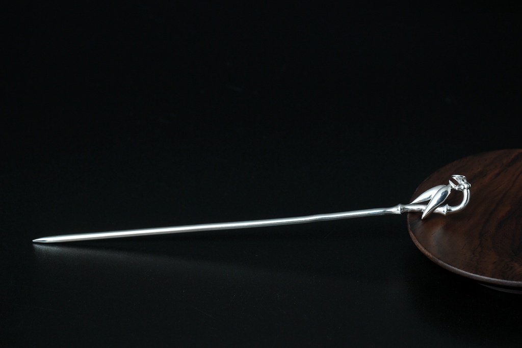 竹のかんざし 簪 シルバー K008