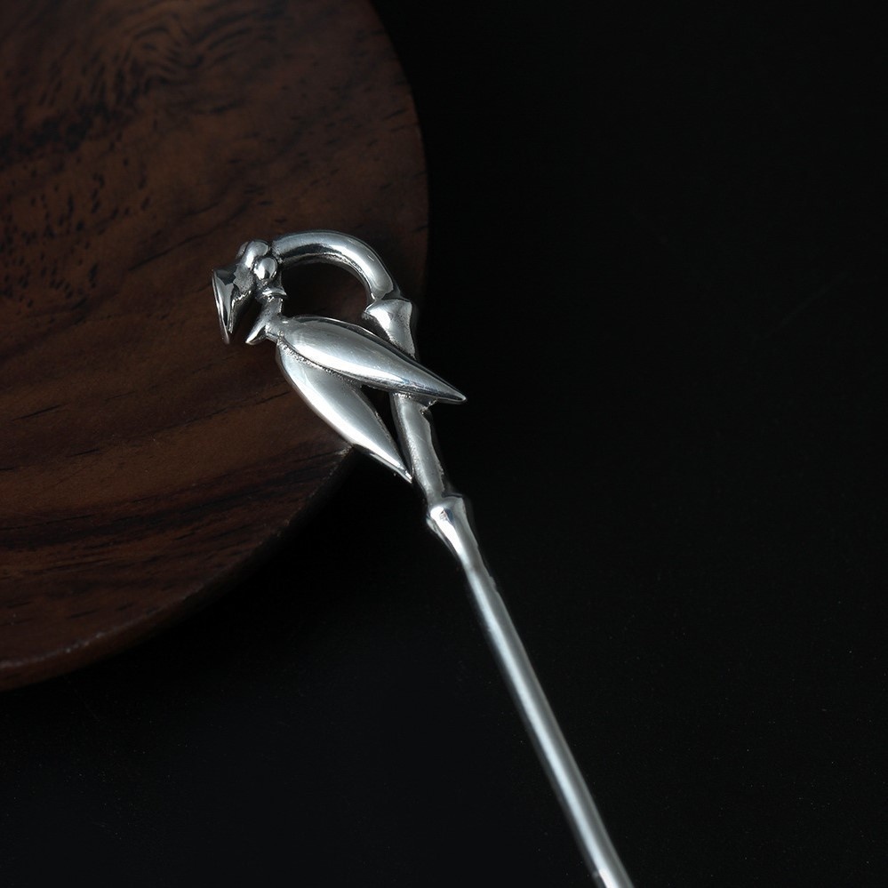 竹のかんざし 簪 シルバー K008