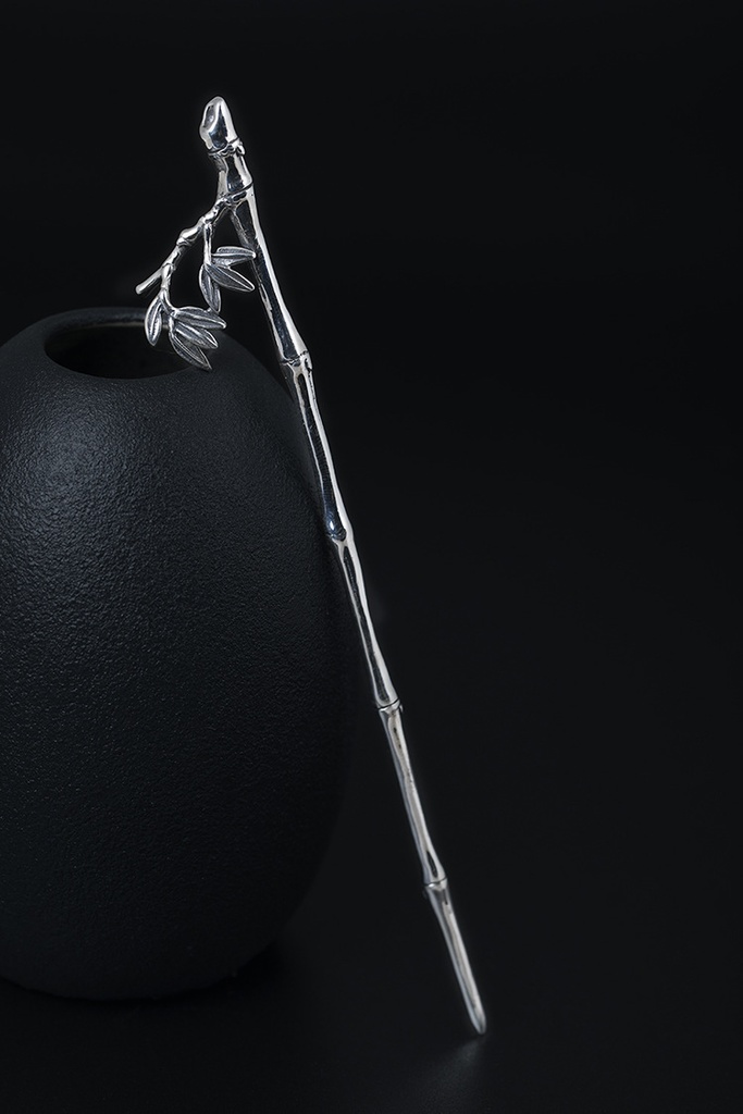 竹のかんざし たけ 簪 シルバー K012