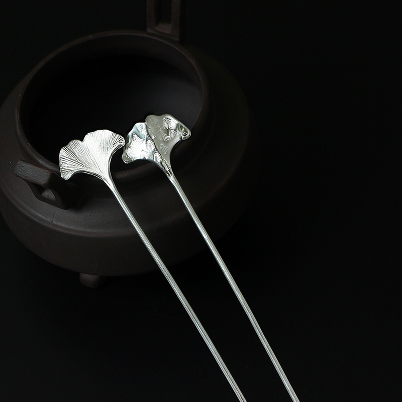 銀杏のかんざし いちょう イチョウ シルバー プレゼント K023