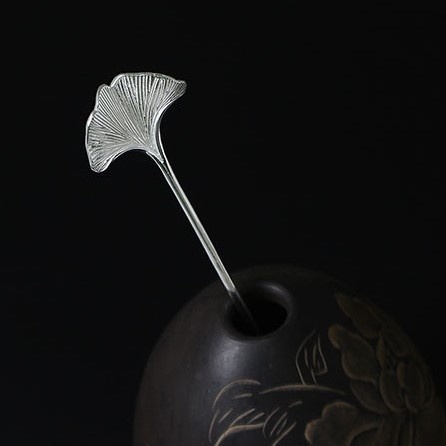 銀杏のかんざし いちょう イチョウ シルバー プレゼント K023