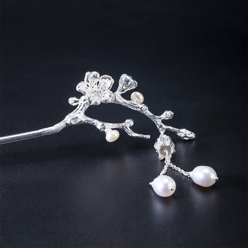 桜のかんざし さくら 花 シルバー 自分にご褒美 K026