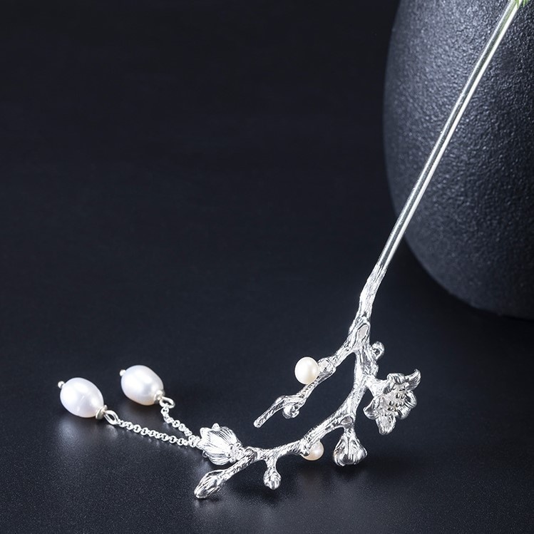 桜のかんざし さくら 花 シルバー 自分にご褒美 K026