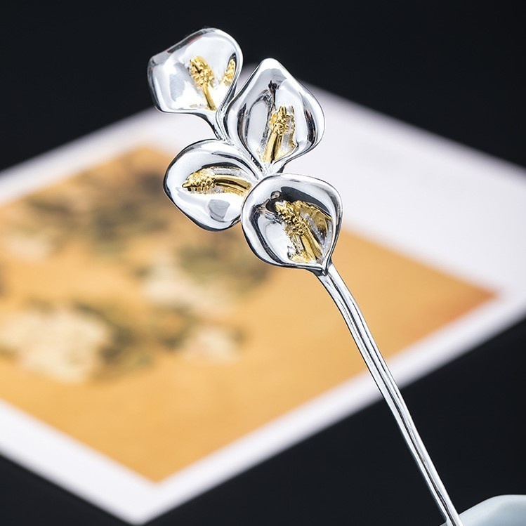 オランダカイウのかんざし 簪 プレゼント ギフト K029